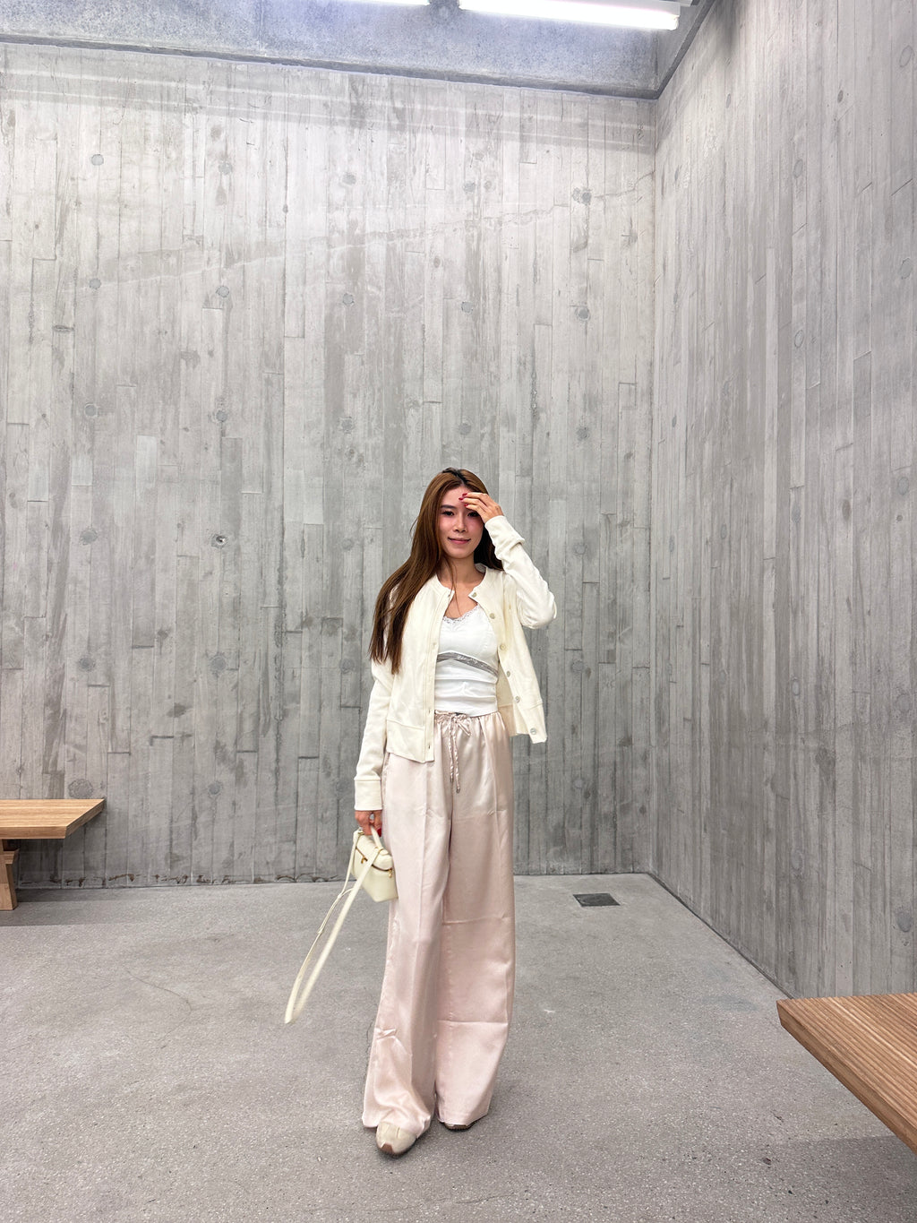 Silk Causal Wide Leg Pants