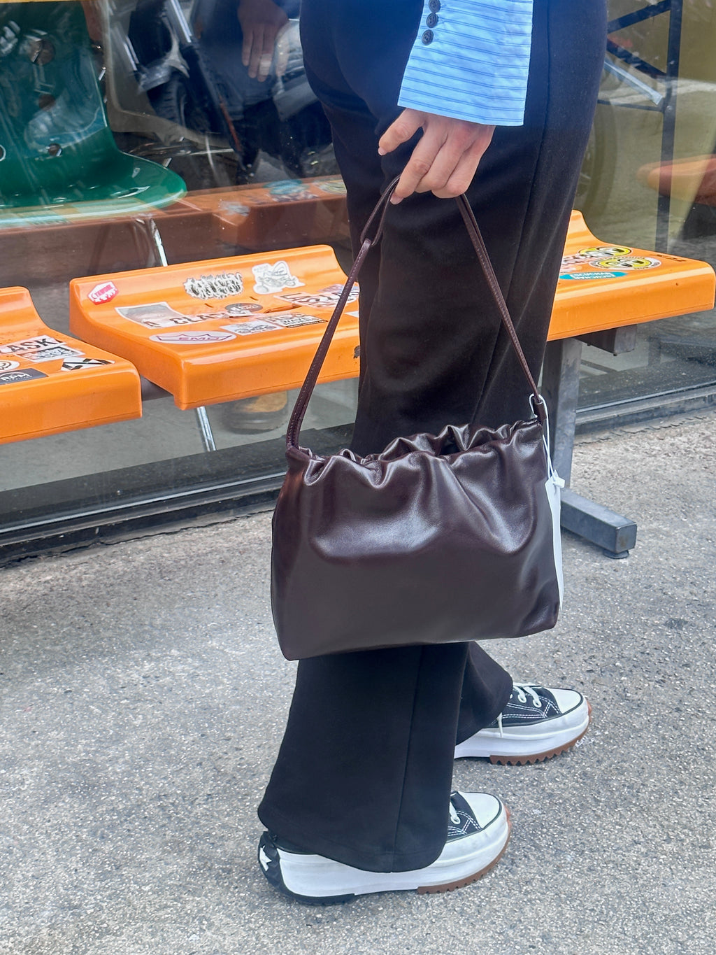 Cloudy Burgundy Real Leather Bag