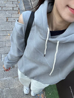 Holes on Shoulder Hoodie