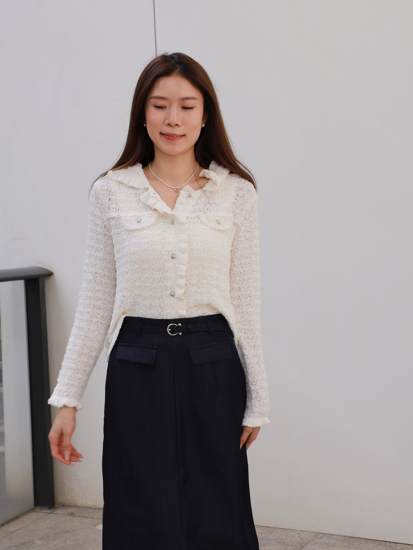 Pearl Button Lacey Cardigan