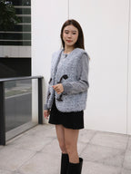 Fluffy Blue Vest