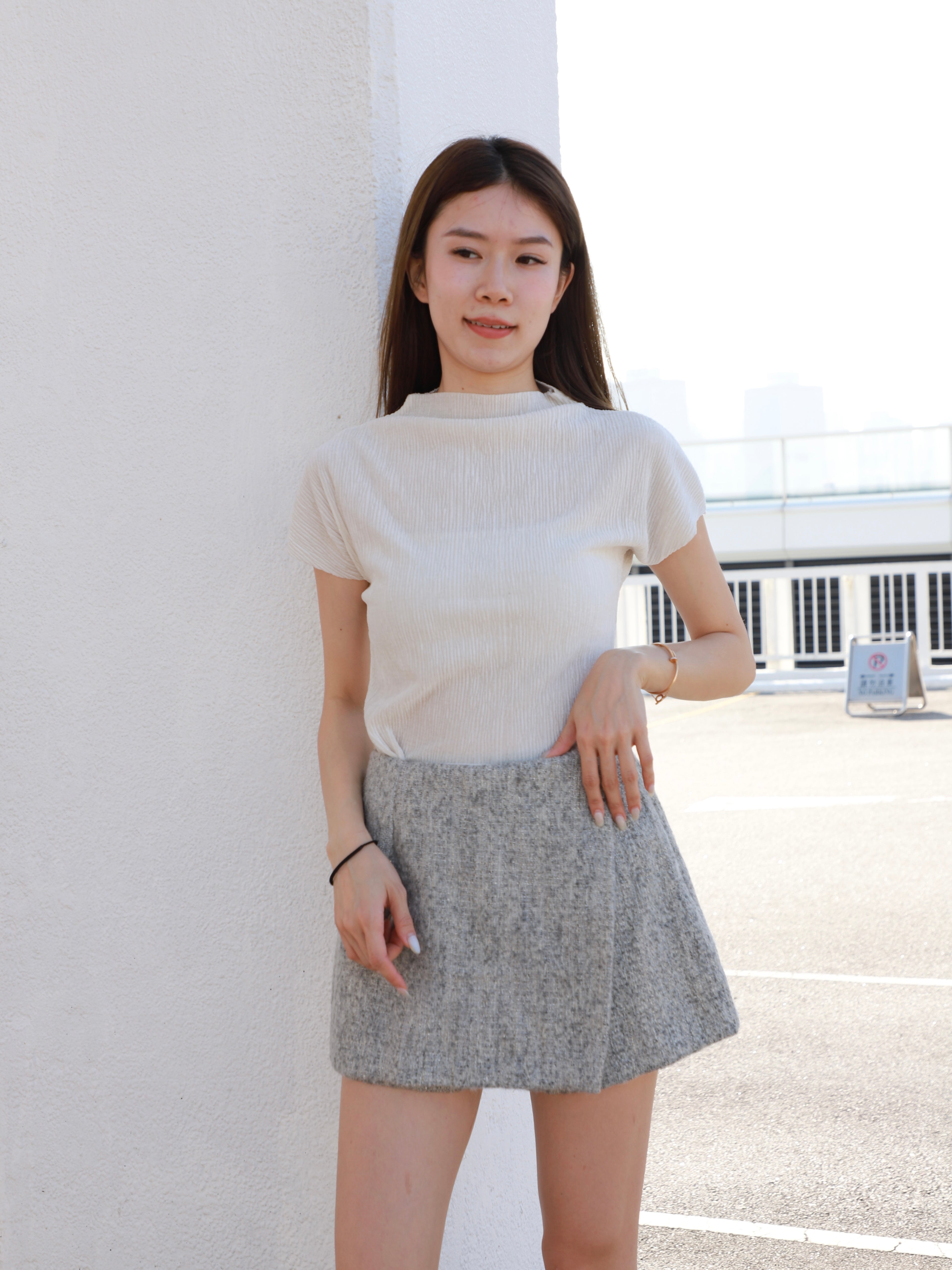 Turtle Neck Velvet T Top