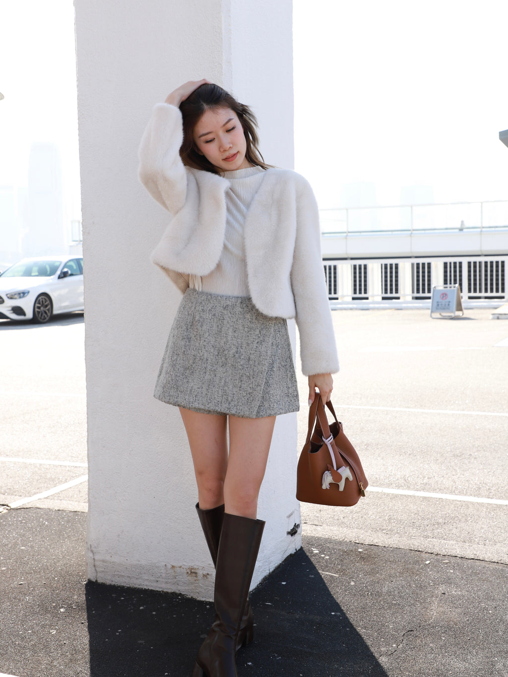Fluffy V Jacket