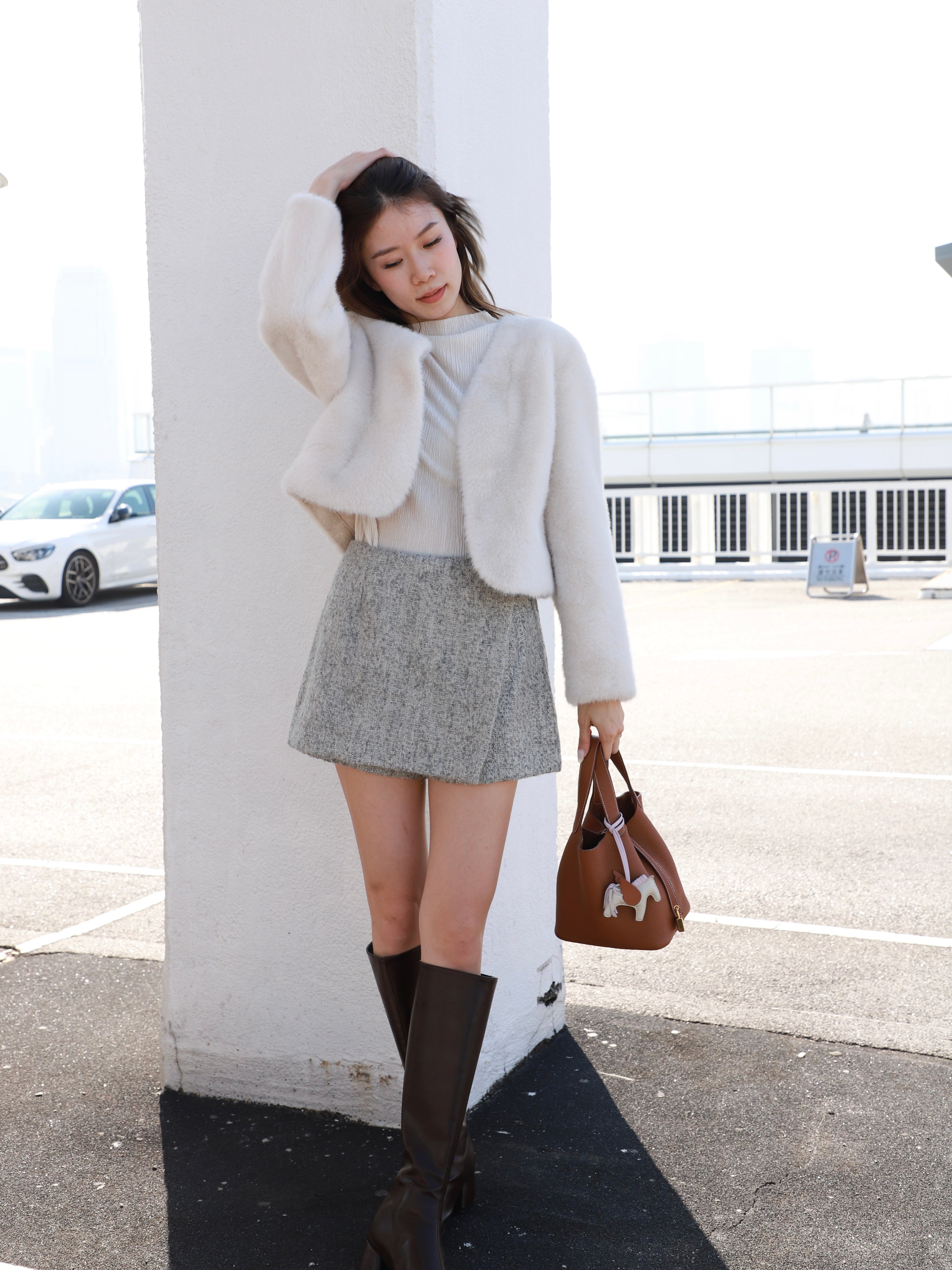 Fluffy V Jacket