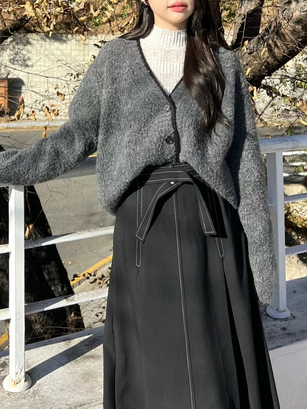 Knitted Outline Cardigan