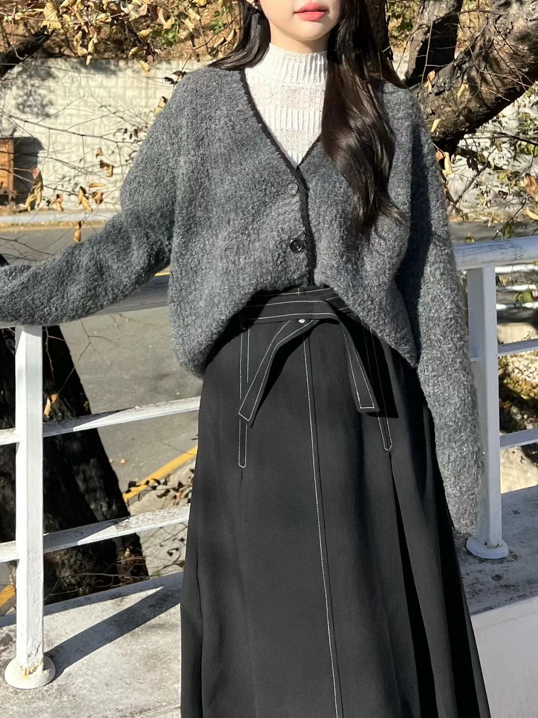 Knitted Outline Cardigan