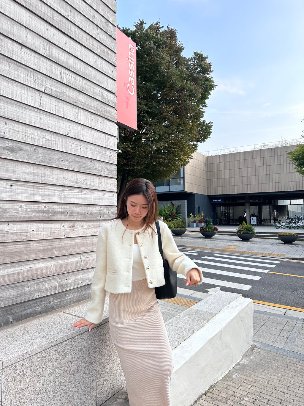 Special Button Fluffy Jacket