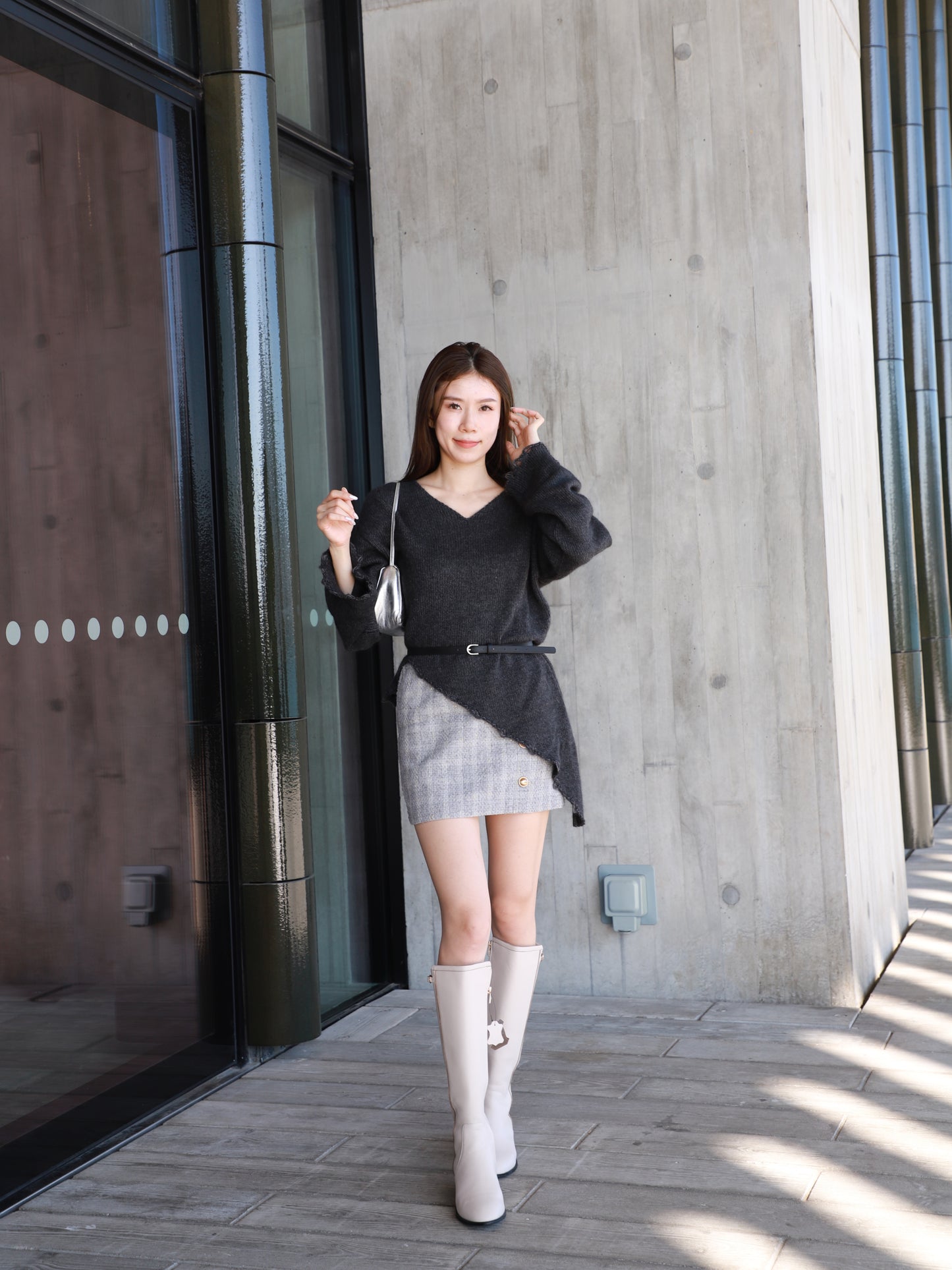 Side Cut Wool Sweater