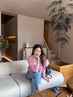 Ruffles Tweed Thin Cardigan
