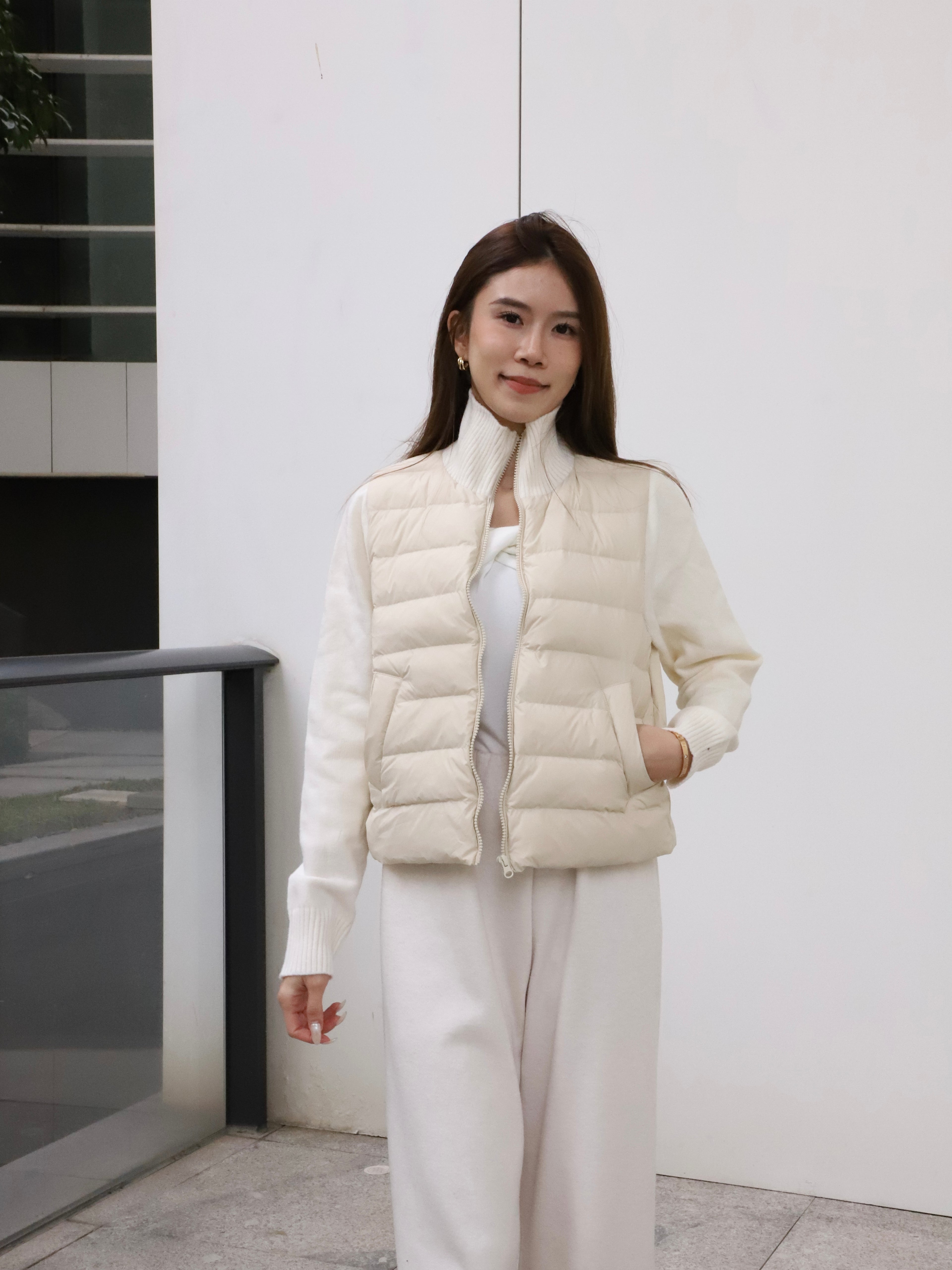 Knitted & Down Mix Jacket