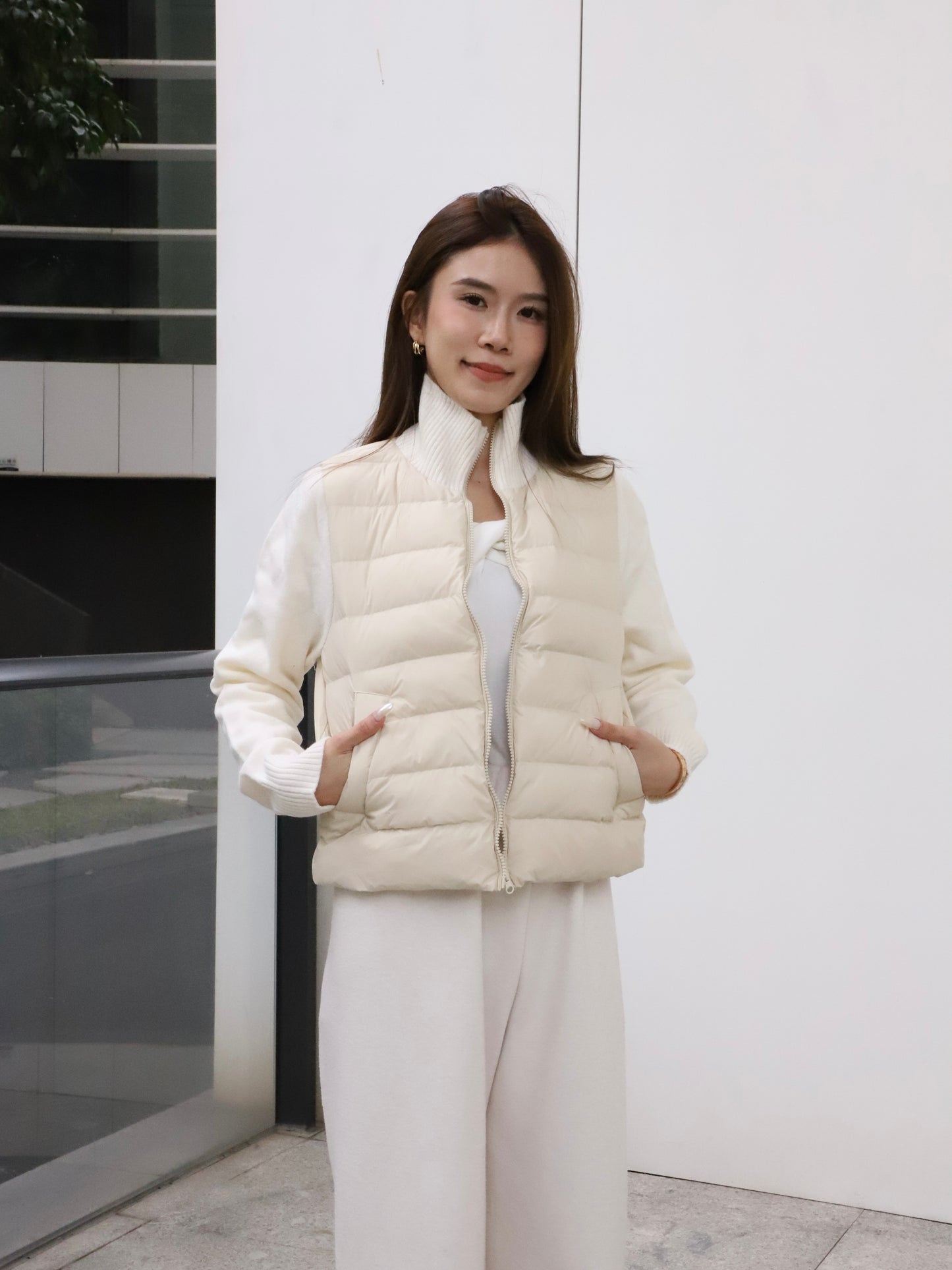 Knitted & Down Mix Jacket