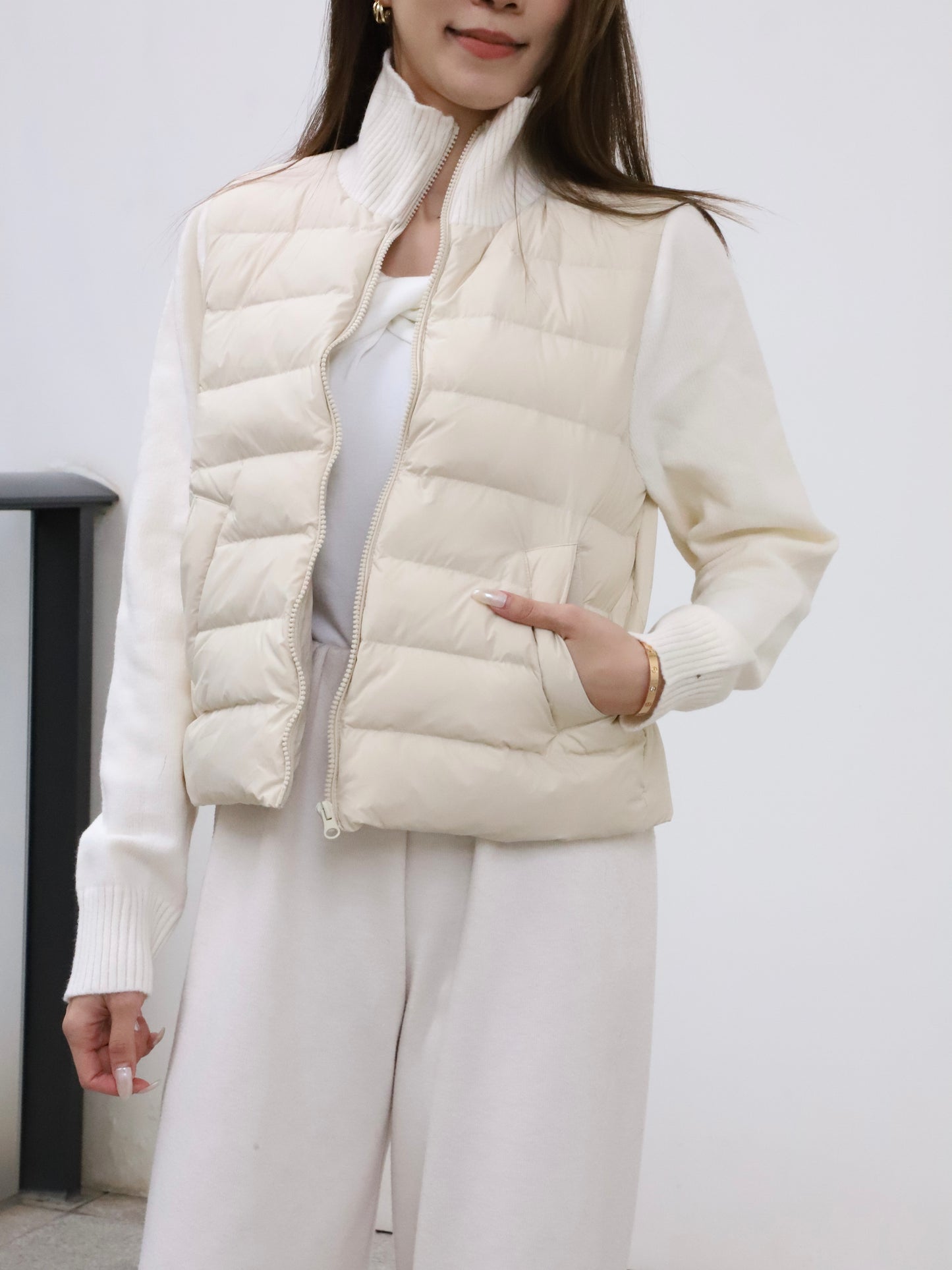 Knitted & Down Mix Jacket