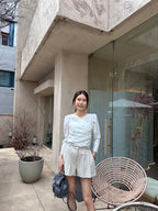 Pleated With Belt Shorts