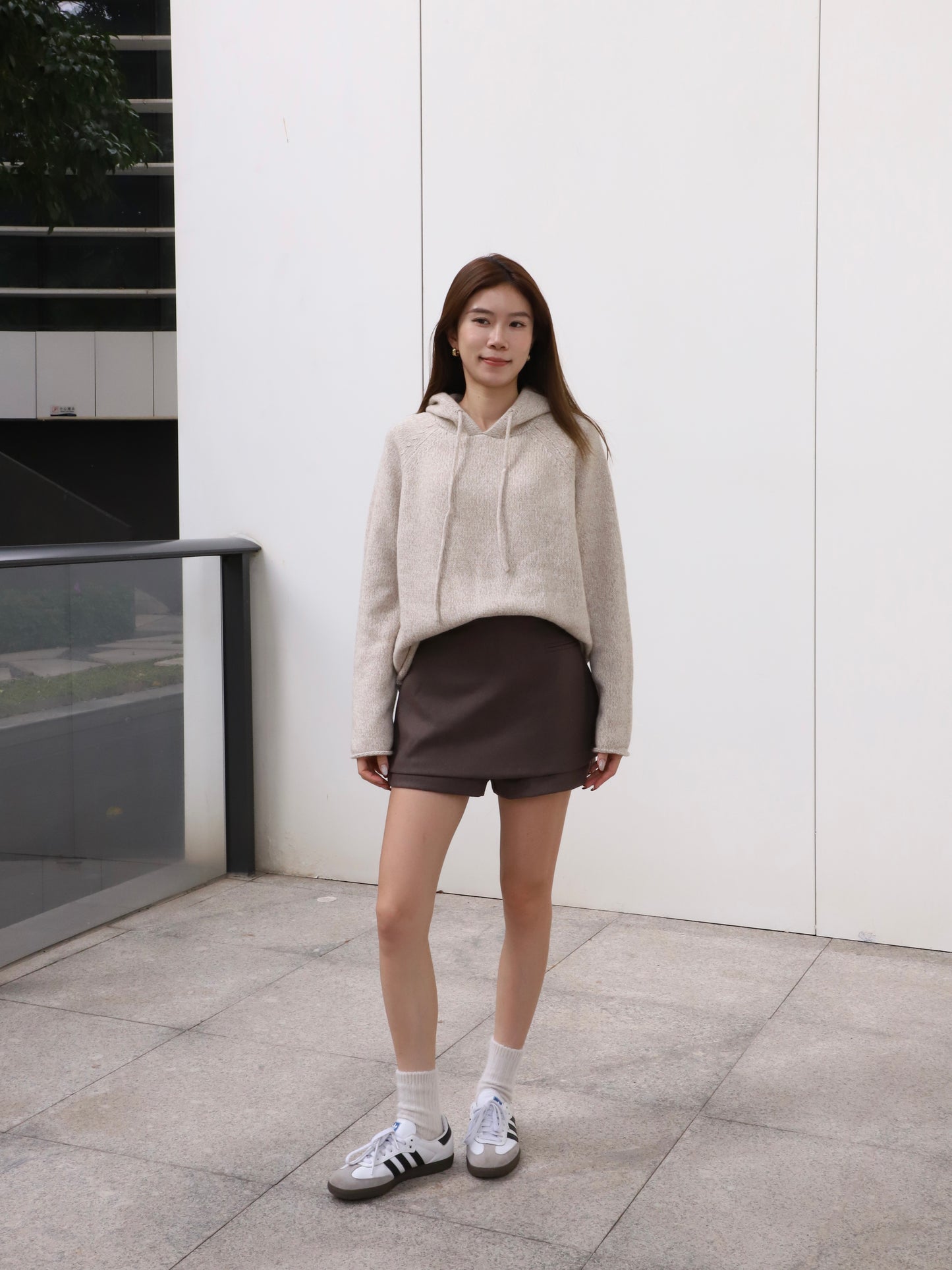 Hooded Oatmeal Sweater