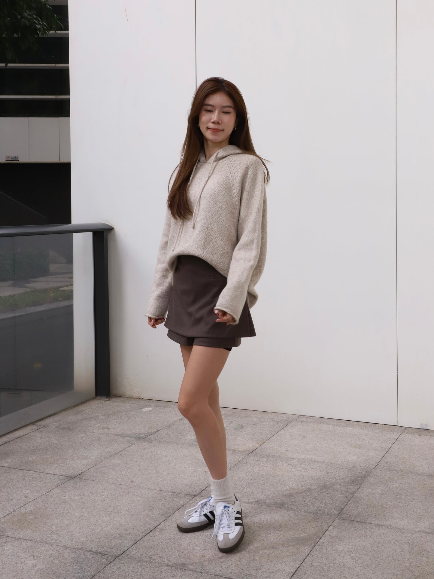 Hooded Oatmeal Sweater