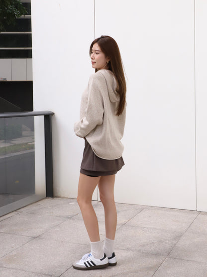 Hooded Oatmeal Sweater