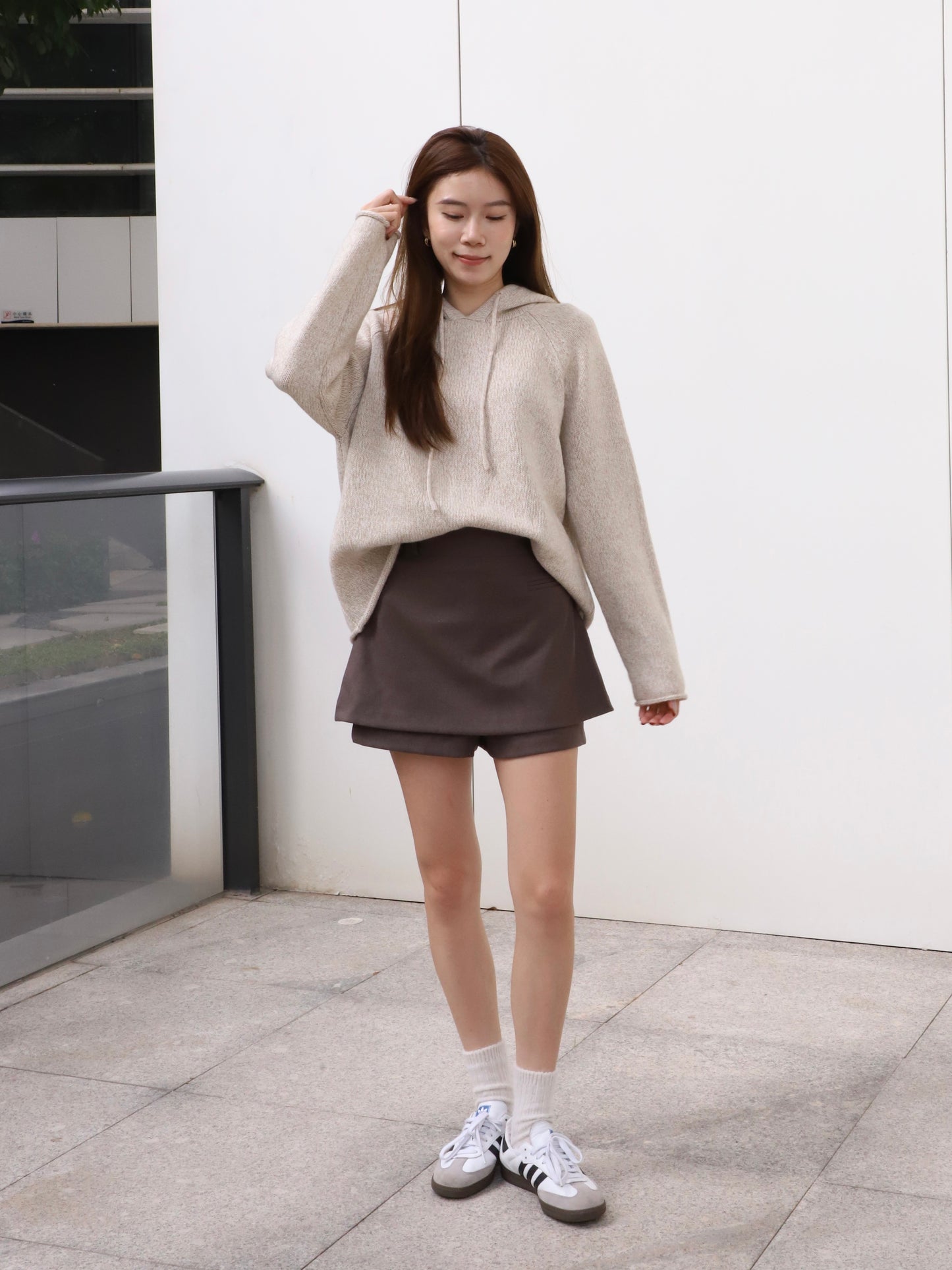 Hooded Oatmeal Sweater