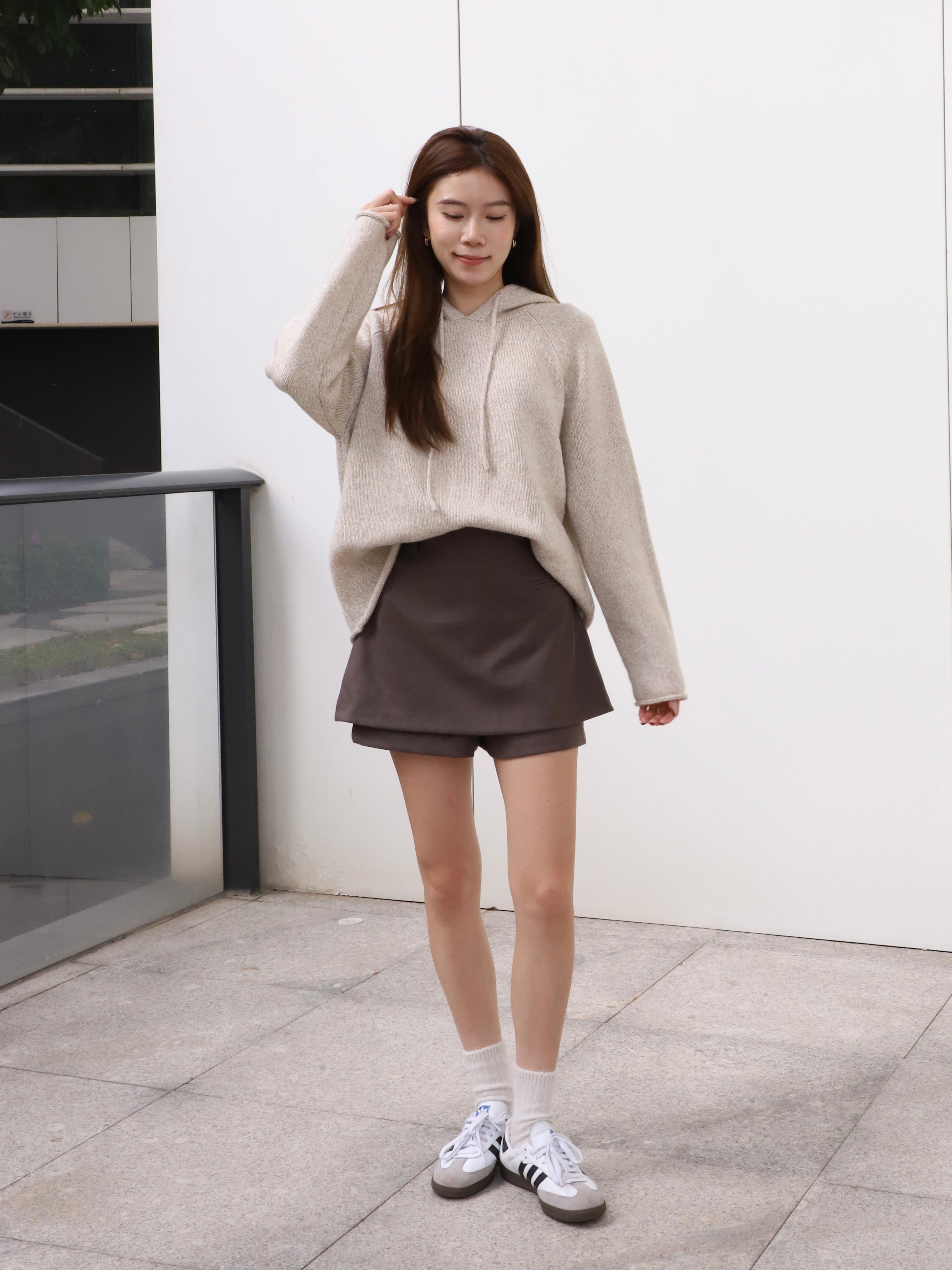 Hooded Oatmeal Sweater