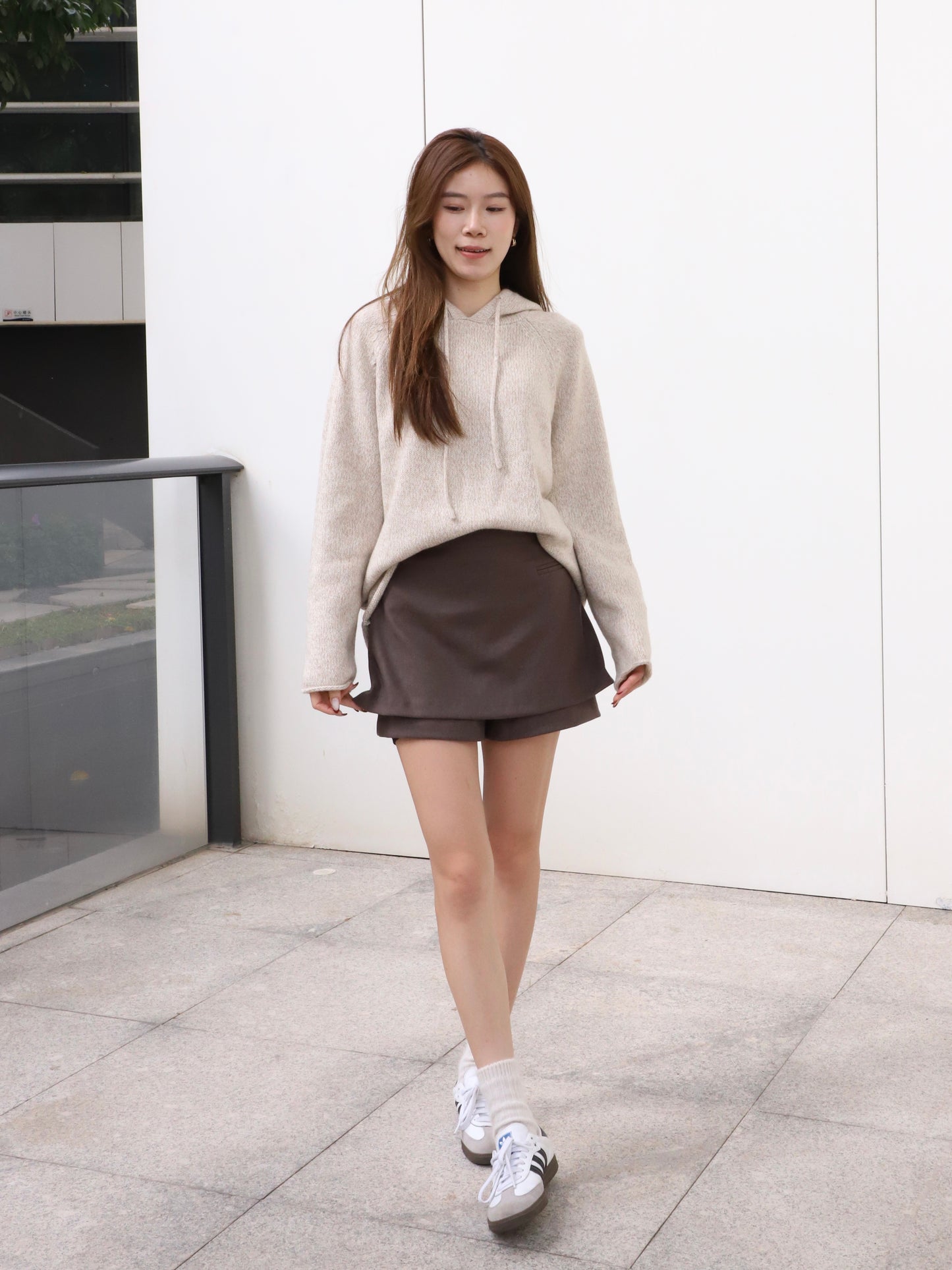 Hooded Oatmeal Sweater