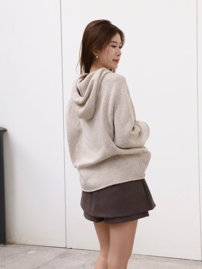 Hooded Oatmeal Sweater