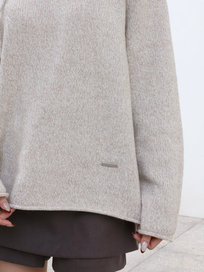 Hooded Oatmeal Sweater