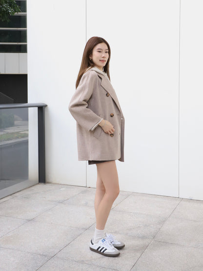 Doubled Wool Basic Coat