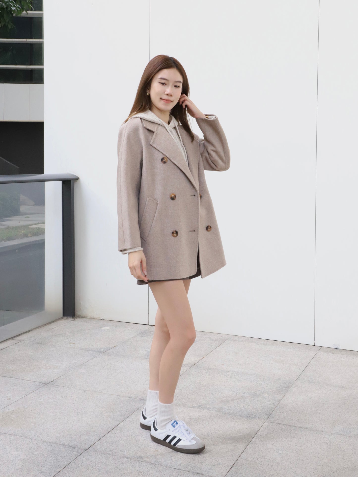 Doubled Wool Basic Coat