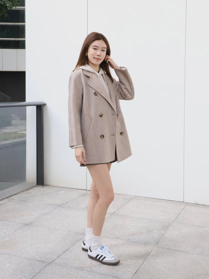 Doubled Wool Basic Coat