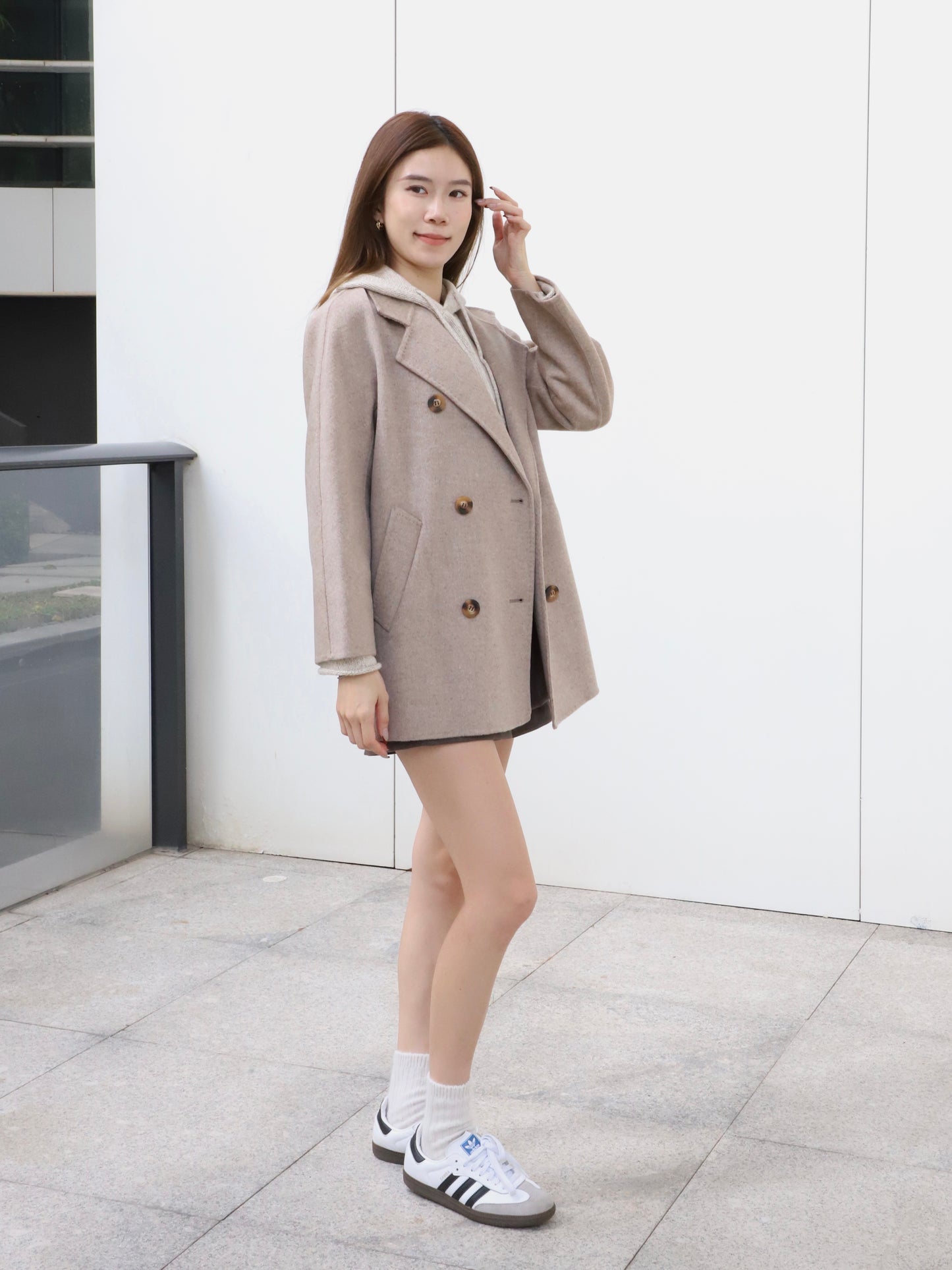 Doubled Wool Basic Coat
