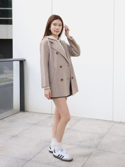 Doubled Wool Basic Coat
