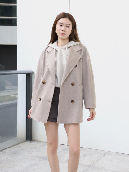 Doubled Wool Basic Coat