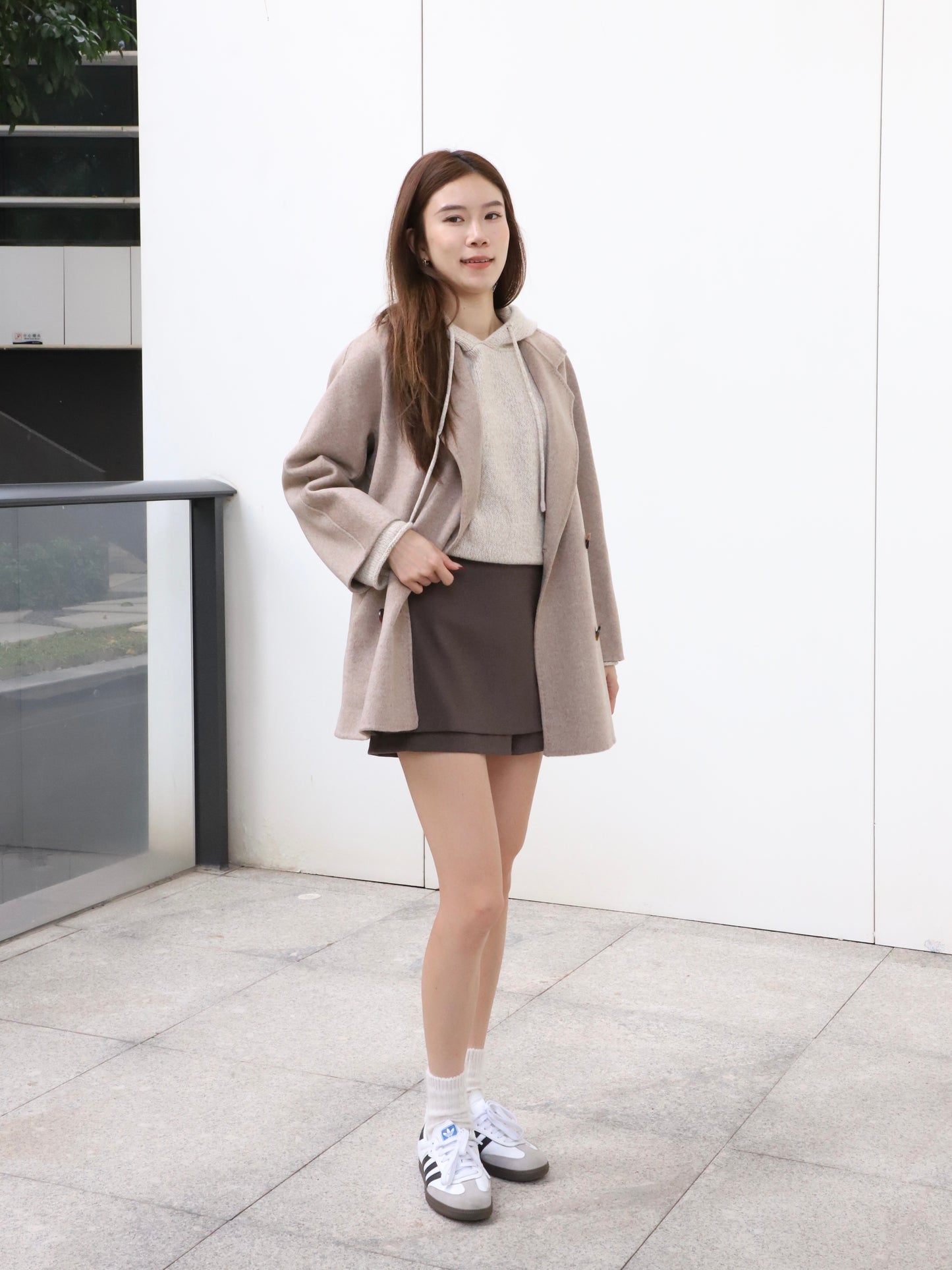 Doubled Wool Basic Coat