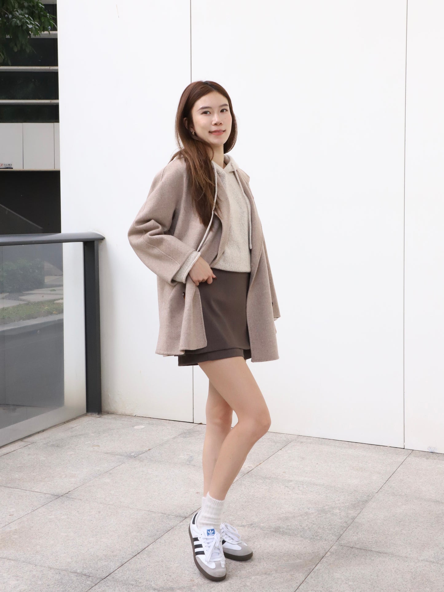 Doubled Wool Basic Coat