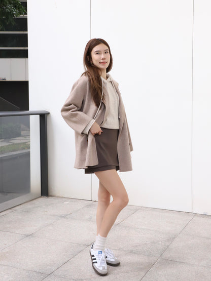 Doubled Wool Basic Coat
