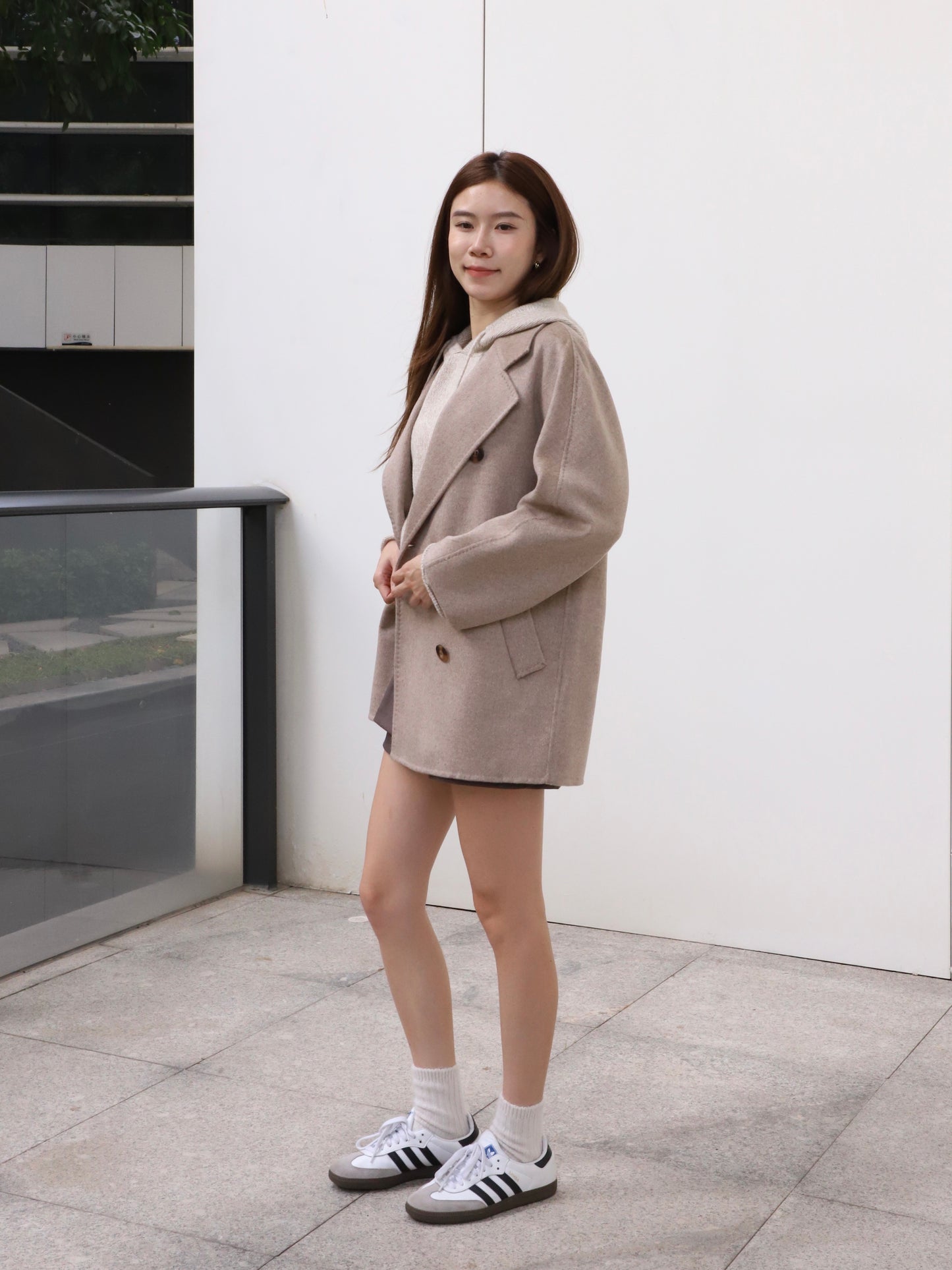 Doubled Wool Basic Coat