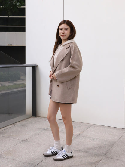 Doubled Wool Basic Coat