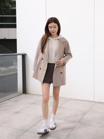 Doubled Wool Basic Coat