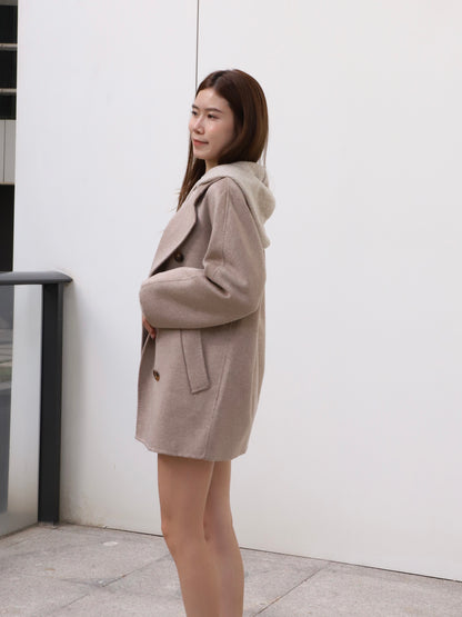 Doubled Wool Basic Coat