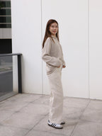 Velvet Wide Leg Pants