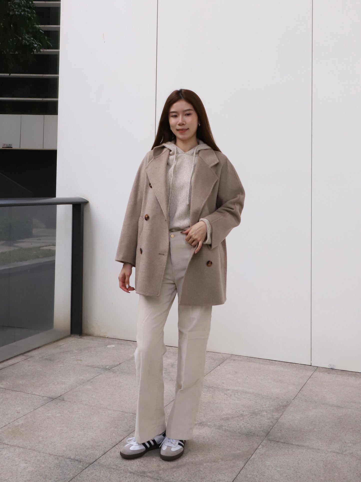 Doubled Wool Basic Coat