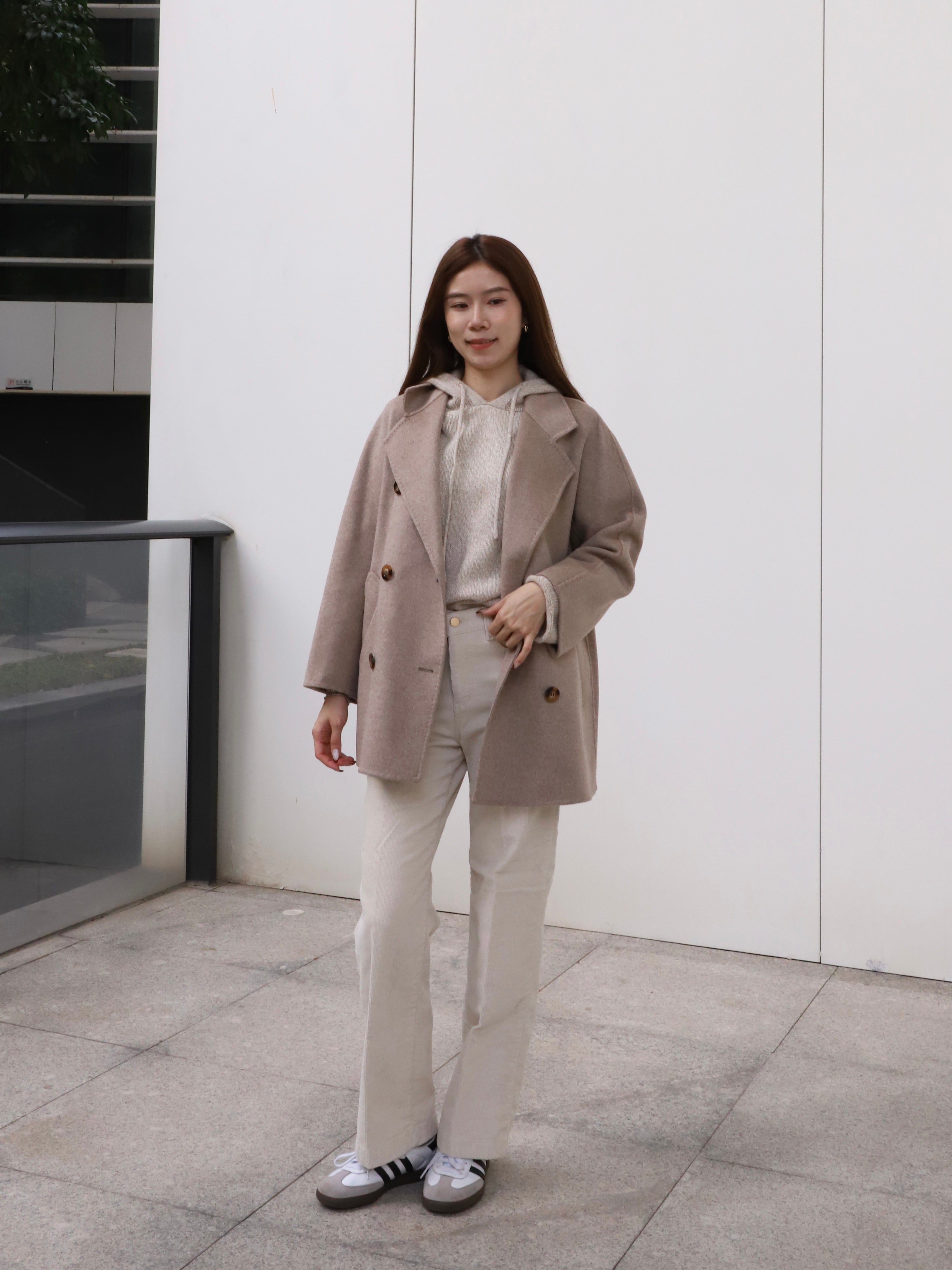 Doubled Wool Basic Coat