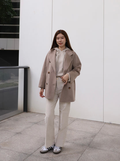 Doubled Wool Basic Coat