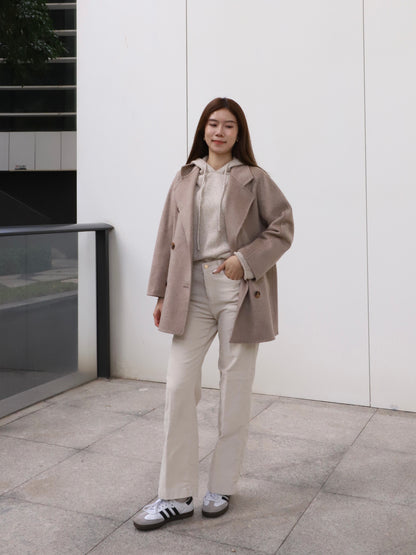 Doubled Wool Basic Coat