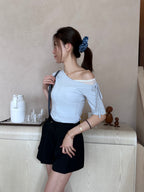 Pleated With Belt Shorts