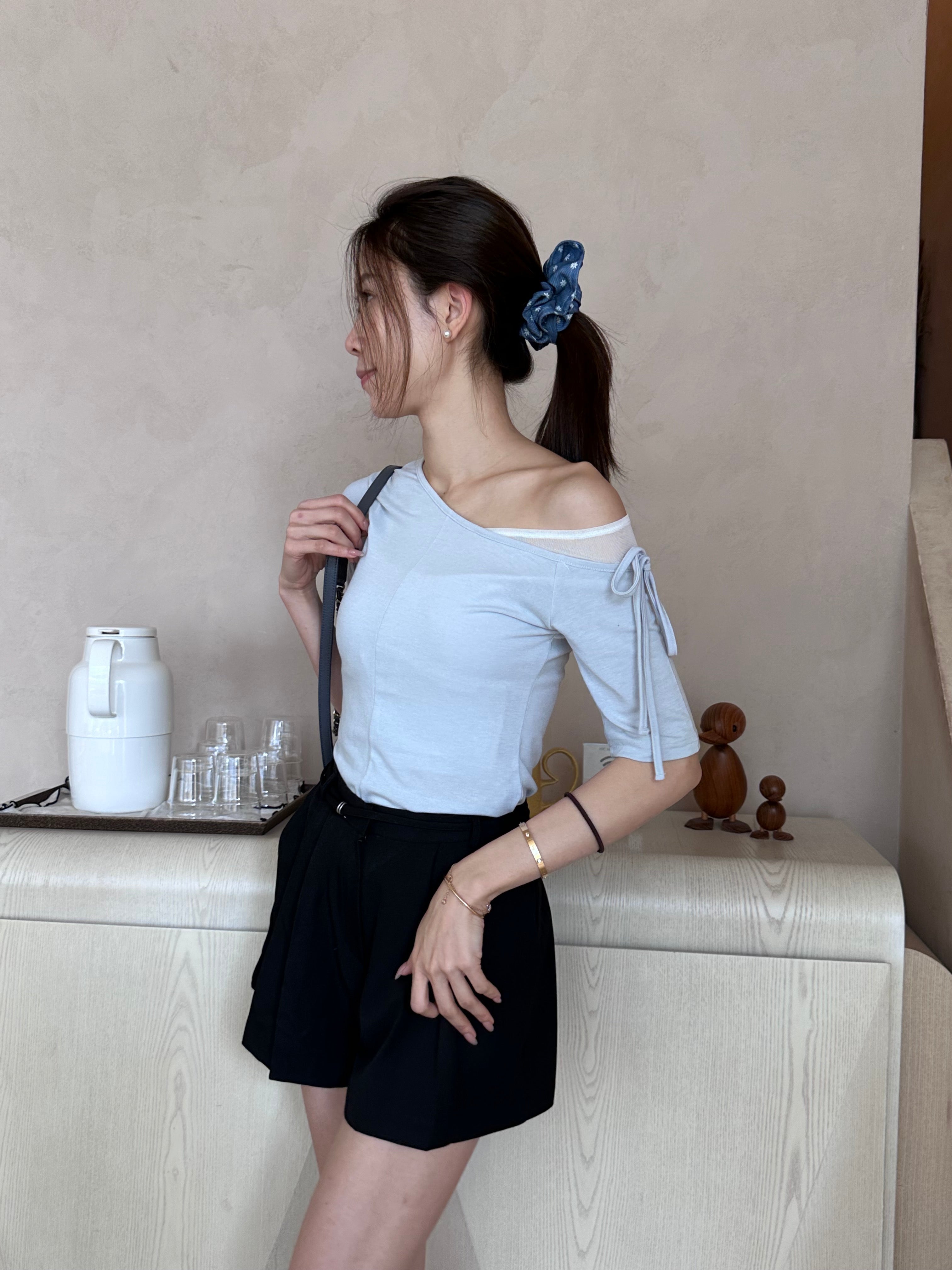 Pleated With Belt Shorts