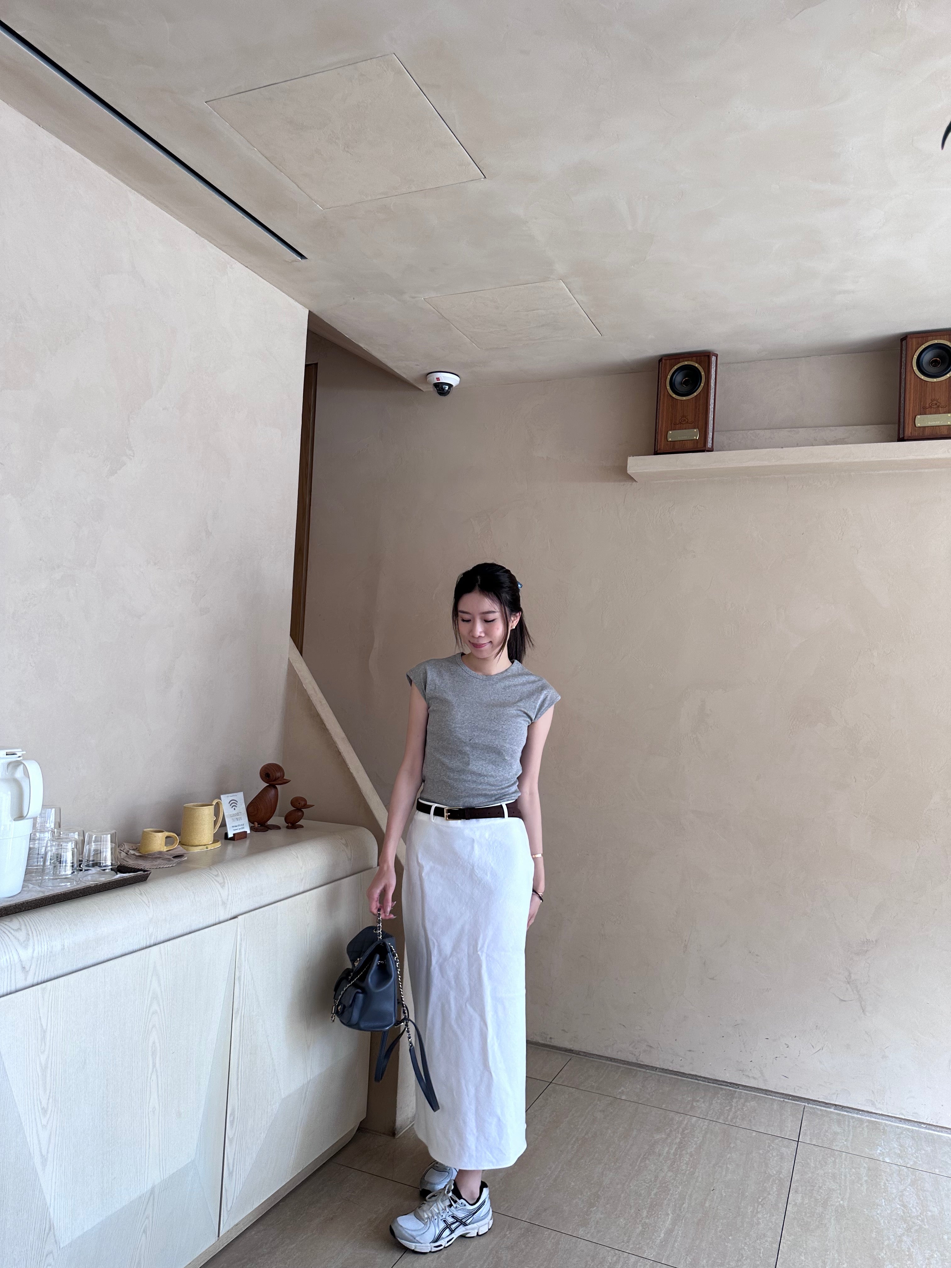 Denim Mermaid White Skirt (without belt)