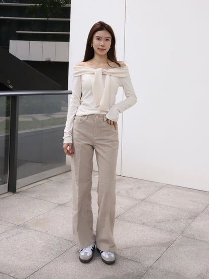 Velvet Wide Leg Pants