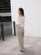 Velvet Wide Leg Pants