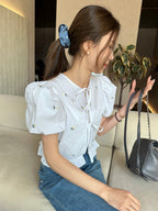 Denim Flower Hair Band