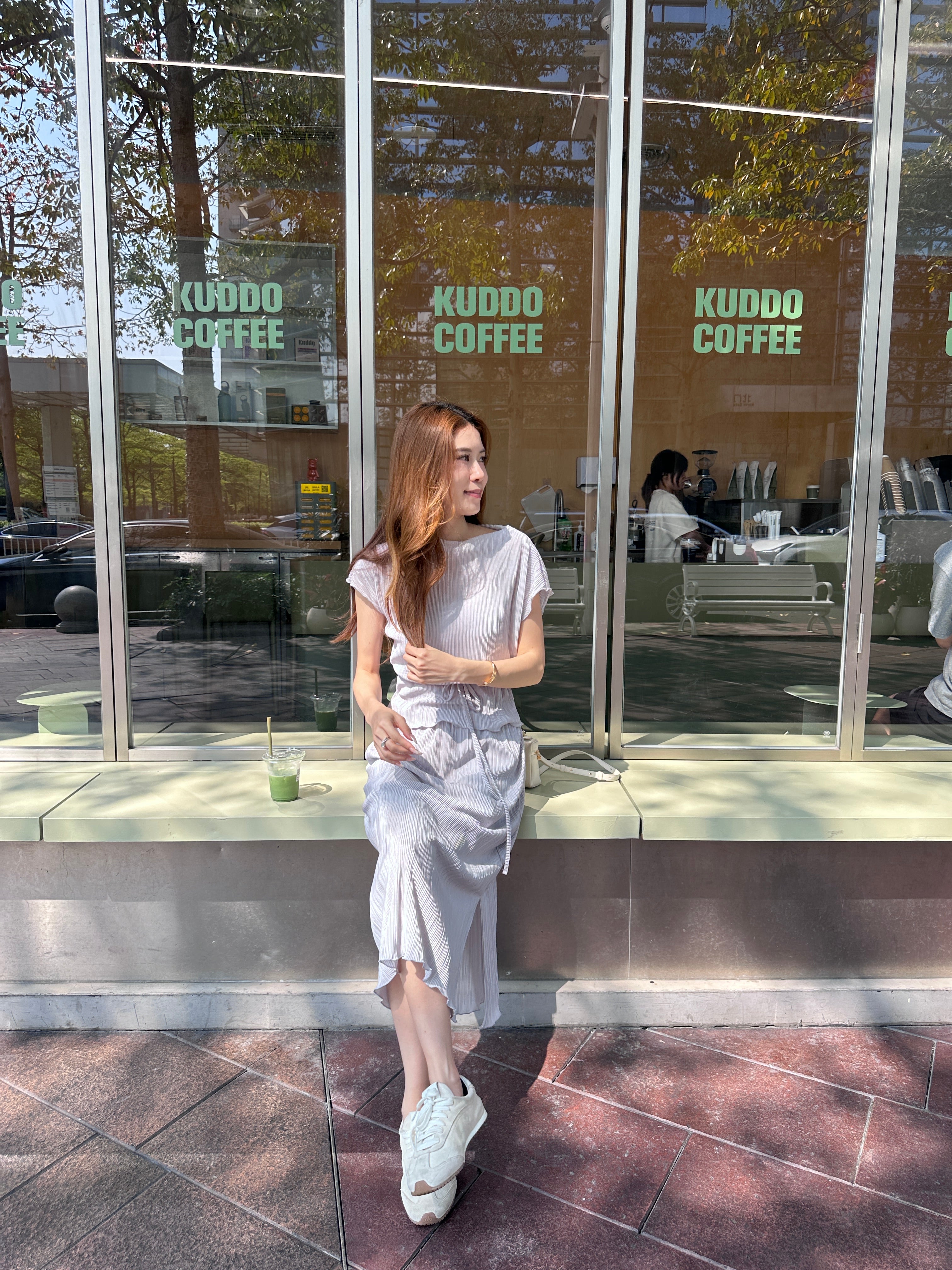 Chiffon Lined T Top & Skirt Set